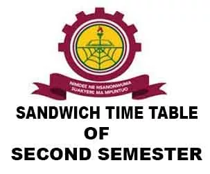 Aamusted Sandwich Timetable For Second Semesters 2023 - GhEduJob