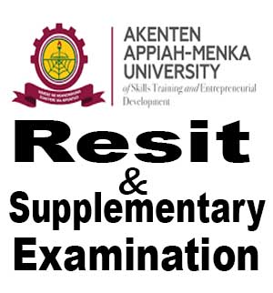 Aamusted Resit, Incomplete Records (IC) & Supplementary Exams ...