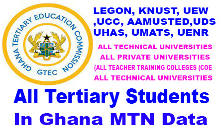 All Tertiary Students In Ghana MTN Data (All You Need Is Your Student ...